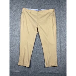Peter Millar Mens Khaki Chino Dress Pants Flat Front Straight Fit Size 44x34